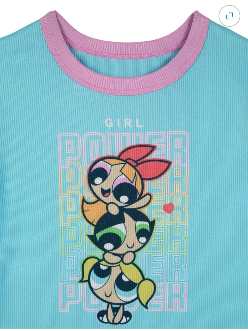 Powerpuff Girls Light Blue & Pink Kids Tee